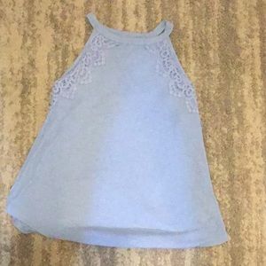 Periwinkle flower tank top